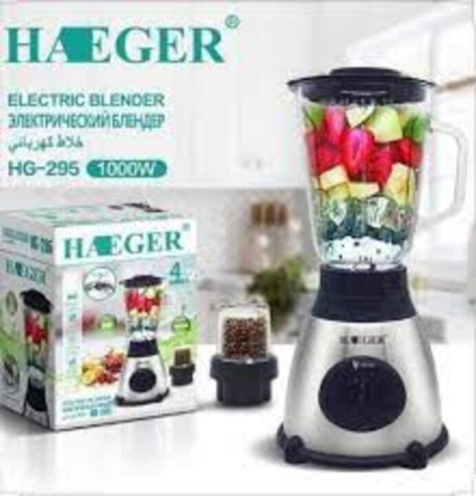 Glass blender with coffee grinder